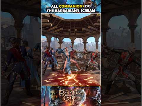 Companions do the barbarian's rage in Baldur's Gate 3