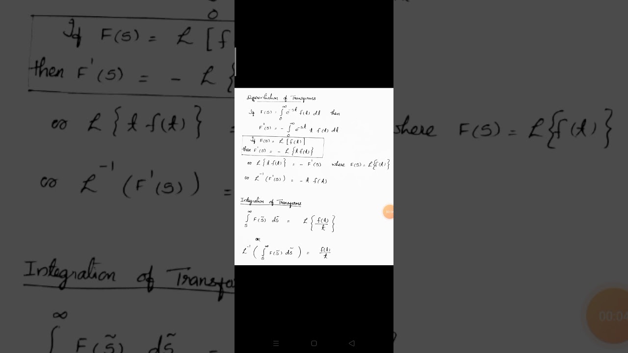 S6 BSc Maths Integral Transforms module1 part 25