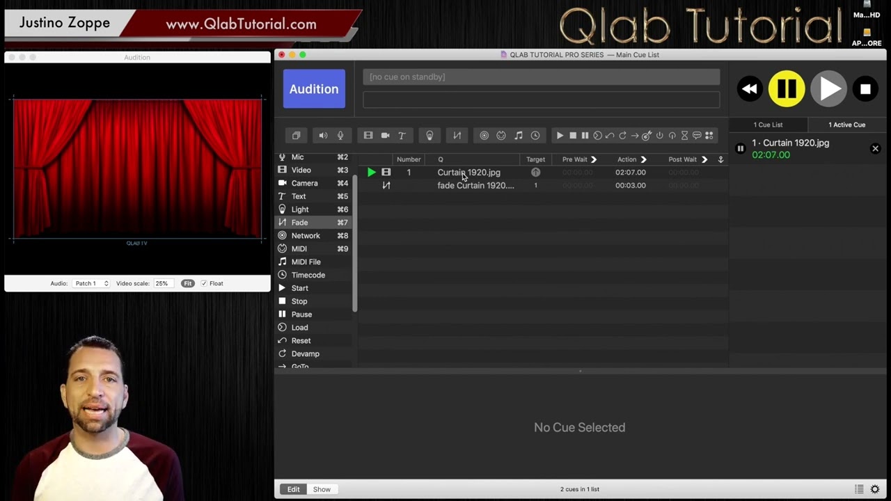 6 Live Preview  (Pro Series)  Qlab Tutorial