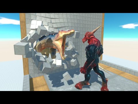 SPINOSAURUS  VS Every Units That Break From The Wall - Animal Revolt Battle Simulator