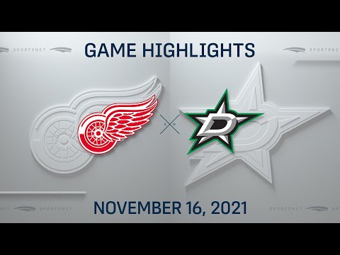 NHL Highlights | Red Wings vs. Stars  - Nov. 16, 2021