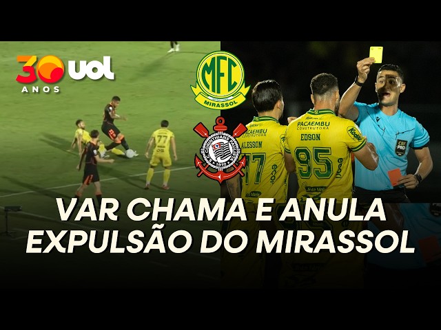 Mirassol vence o Corinthians, que perde a primeira com Diniz e volta ao Z4