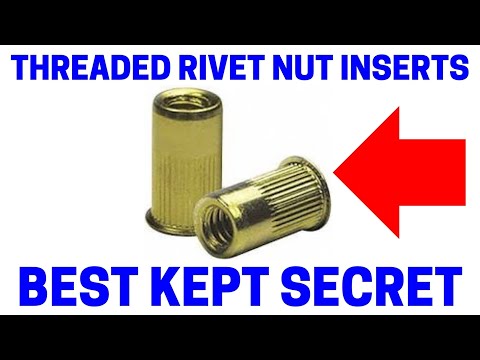 Part of a video titled How To Easily Install Threaded Rivet Nut Inserts - YouTube