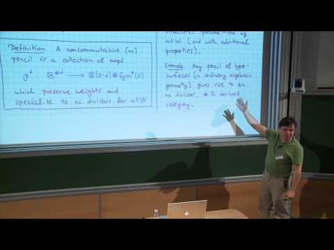 Paul Seidel - Lefschetz pencils and noncommutative geometry