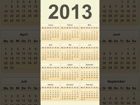 Kalender 2013