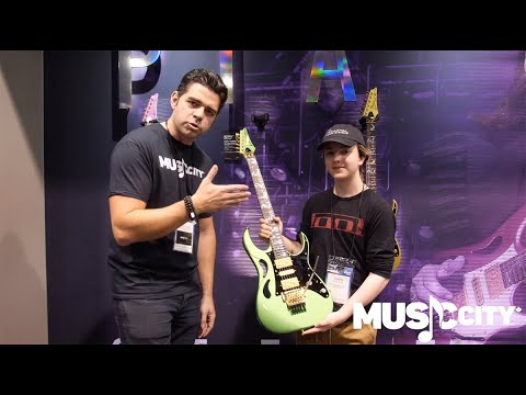 New Guitars from Ibanez ft Owen Davey @ NAMM 2020 with Music City Canada - Steve Vai PIA Limited Ed.