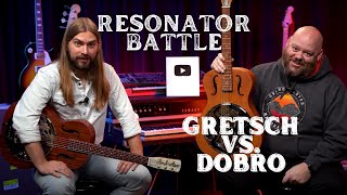 Video thumbnail for Resonator Battle | Gretsch Boxcar vs. Epiphone Dobro Hound Dog by Alamo Music Center