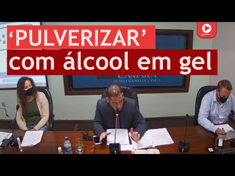 Vereador sugere ‘pulverizar’ a cidade com álcool em gel e conter a Covid-19