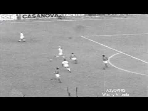 Santos 5x0 Portuguesa de Desportos - 07/09/1959 - Gol inédito do Pelé na despedida de Ramiro Valente