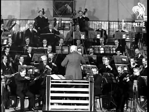 "Land of Hope and Glory" sir Edward Elgar 1931 footage.