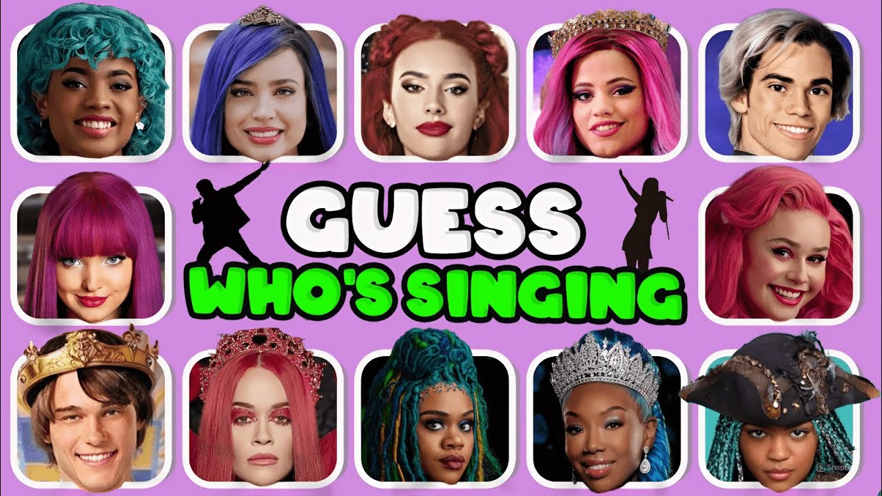 Guess Who's SINGING 🎶 Descendants: The Rise of Red ❤️ Red, Mal, Chloe, Uliana, Evie, Carlos, Jay...