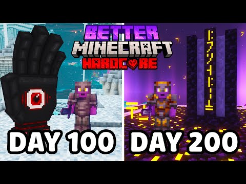 Unbelievable! I Survived 200 Days in Hardcore Minecraft!