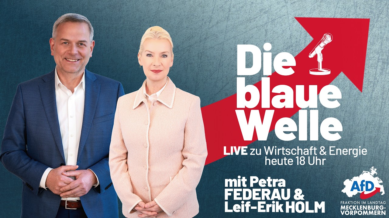 Live von DIE BLAUE WELLE: Ende der Energiewende und Wirtschaft befreien!