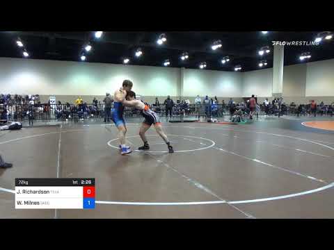 72 Kg Quarterfinal John Richardson Texas Pride WC Vs Weston Milnes Greco Roman Development