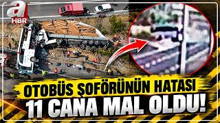 Manisa'daki Kazada Otobüs Şoförünün Hatası 11 Cana Mal Oldu! | A Haber