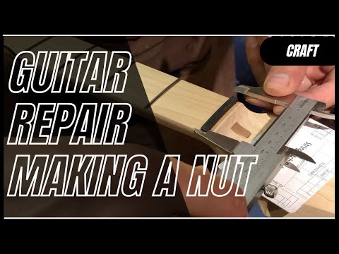 Making a Guitar Nut/ Saddle by Hand /Guitar Repair/Restoration/ Tutorial/ Luthier Workshop Ep.2