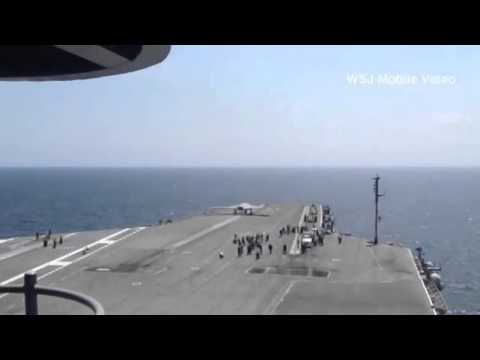 First Aircraft Carrier Landing of Unmanned Drone | Drone Video