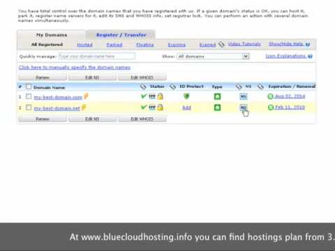 web hosting control panel tutorial: general|blue cloud hosting