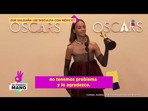 Zoe Saldaña se DISCULPA con mexicanos por 'Emilia Pérez' pero también la DEFIENDE | De Primera Mano