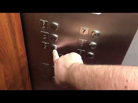 VERY Fast Otis Traction Elevators @ Tower Parking Garage, Roanoke VA