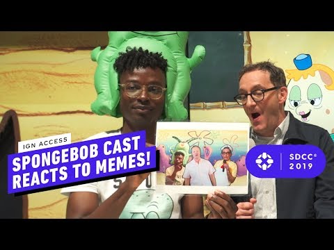 SpongeBob Voice Actors React to Classic SpongeBob Memes - Comic Con 2019