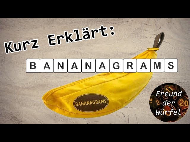 Vídeo relacionado con BANANAGRAMS , Bananagrams Big Letter , Word Game , Ages 7+ , 1-8 Players , 10+ Minutes Playing Time