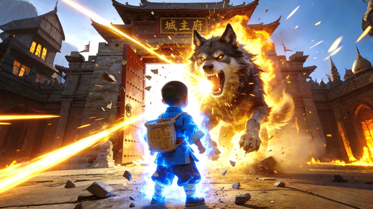 Bocah imut tak diinginkan turun gunung cari orang tua, dibully; anjing di sampingnya Dewa Langit, au