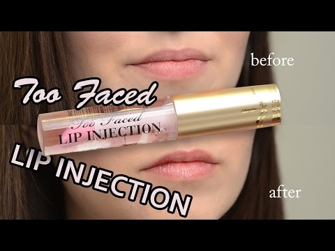 Too Faced Lip Injection Lip Plumper Gloss | Demo & Review | Does it plump?? | CSIDEPHOTO