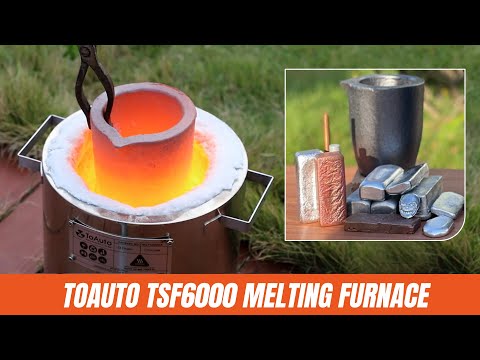 ToAuto TSF6000 Propane gas metal melting furnace - Stainless steel - Beginners Casting in 2023