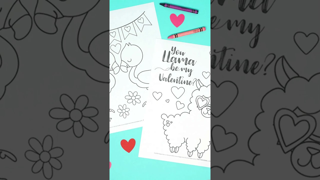 Valentines Coloring Pages Printable – 100 Free Ideas Kid Crafts Hearts  #kidcrafts