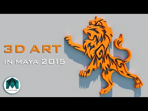How to create 3D object in Maya by Adobe Illustrator