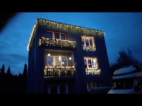Video Venkovní krápníky se záblesky 10m 310LED propojovatelné hobby 