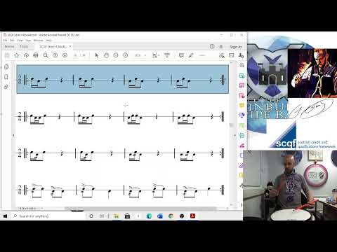 SCQF Level 4 Snare Drumming - 4 Stroke Roll Development