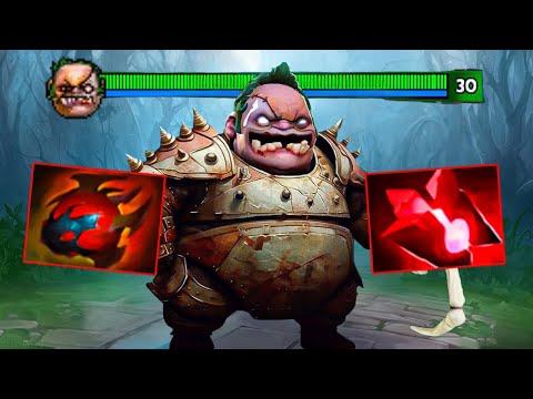 Carry Pudge 10Mins Aghanim Brutal Raid Boss 19Kills Blood Stone + Heart of Tarrasque Dota 2