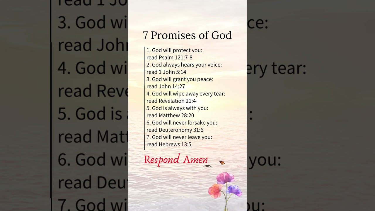 Scriptural Promises: 7 Ways God Promises to Be with You