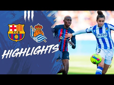 HIGHLIGHTS | J11 - Liga F | FC Barcelona 2 - 1 Real Sociedad 3 - 0 FC | Real Sociedad