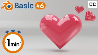 Download the video "Blender Beginner Tutorial(6)  1 Minute Heart Modeling with Blender 3D! Modeling with Extrude & Bevel"