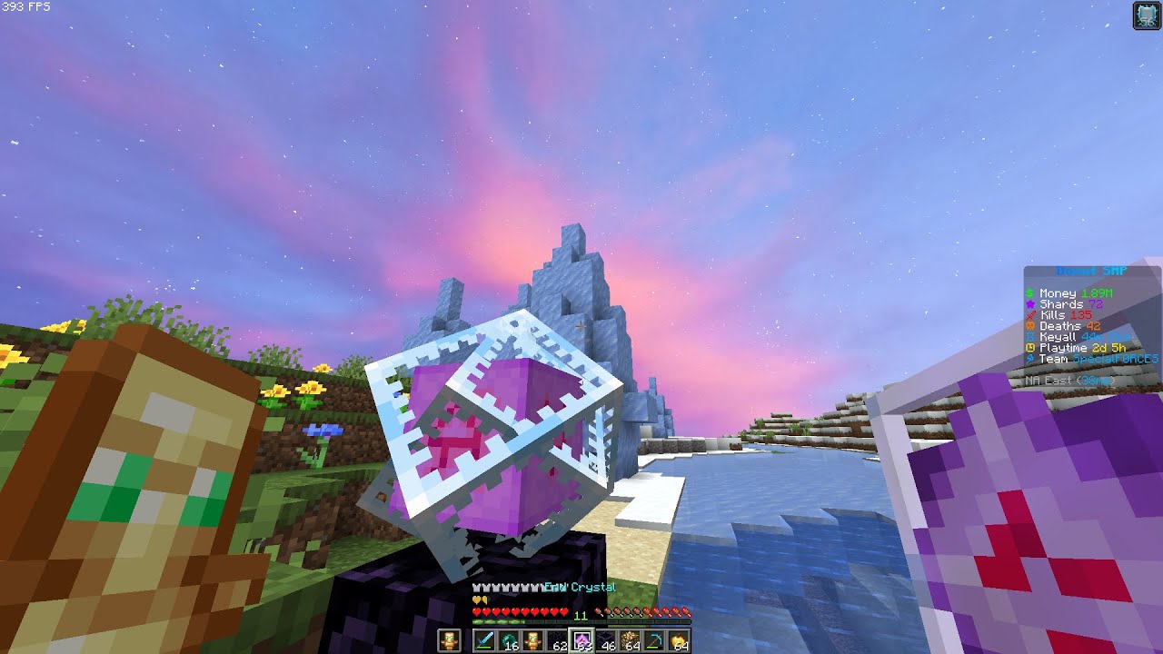 Minecraft Crystal pvp montage HT3 (Donut smp)