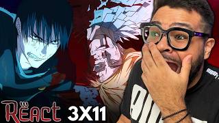 VIREI FÃ BOY DO MEGUMI!! JUJUTSU KAISEN Episódio 11 Temporada 3 REACT