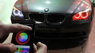 BMW color changing angel eyes, headlights