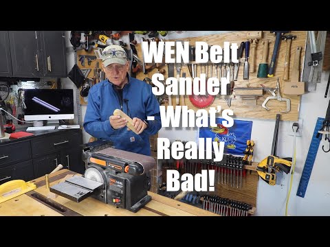 WEN Benchtop Belt and Disc Sander with 4 x 36 in. Belt, 6 in. Disc and Cast Iron Base (6502T) video review thumbnail