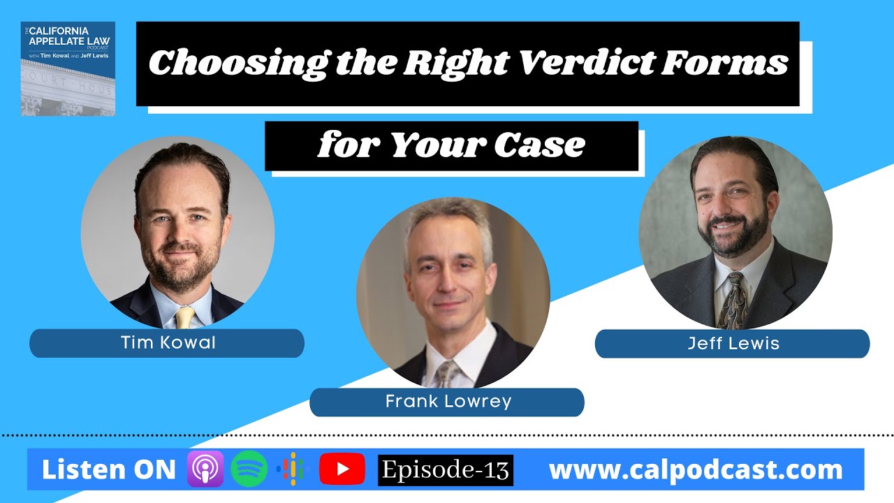 Choosing the Right Verdict Forms for Your Case