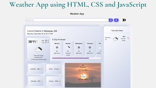 Download the video "Create responsive Weather app using html, css and javascript with the help of open weather api"