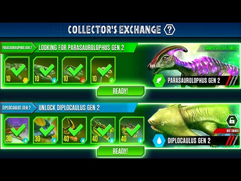LOOKING FOR PARASAUROLOPHUS GEN 2 AND UNLOCK DIPLOCAULUS GEN 2 | HT GAME