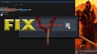 Not Enough Free Disk Space Steam - Fix