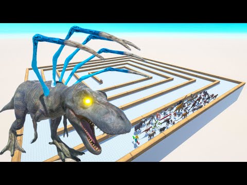 Escape From Alien Old Goat Rex - Last Survivor - Swirl Course | Animal Revolt Battle Simulator