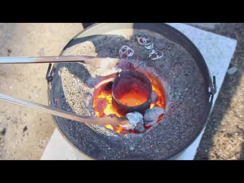 melting pop can tabs into ingots