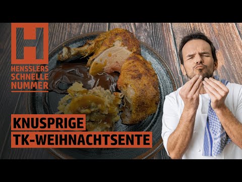 Schnelles Knusprige Weihnachtsente mit Füllung Rezept von Steffen Henssler