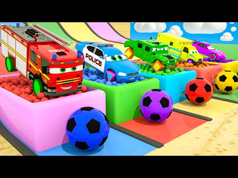 Sing Where is my Wheel, Old Macdonald - Learn colors with Fire Truck | Baby Nursery Rhymes