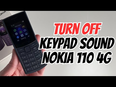 How to Turn Off Keypad Sound On Nokia 110 4G